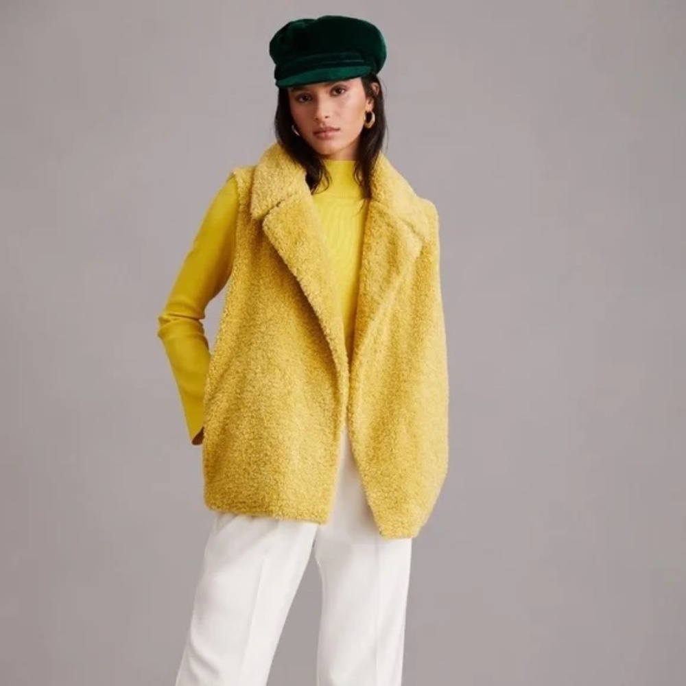 Fabulous Anthropologie Pilcro Faux Sherpa Vest One Size New without tags